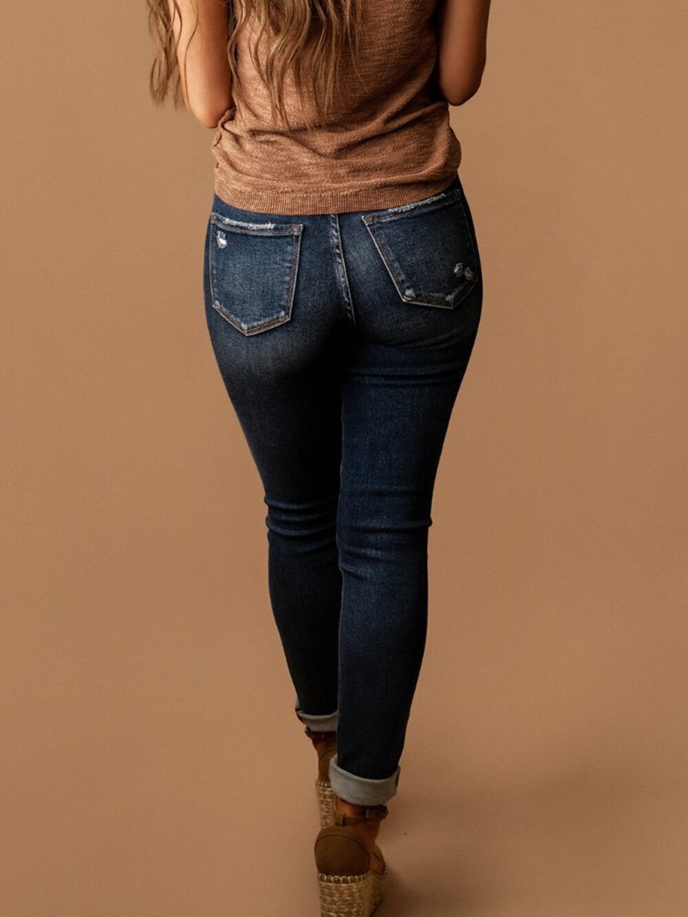 Amber Dark Wash Tummy Control Jeans - Picture 2 of 2